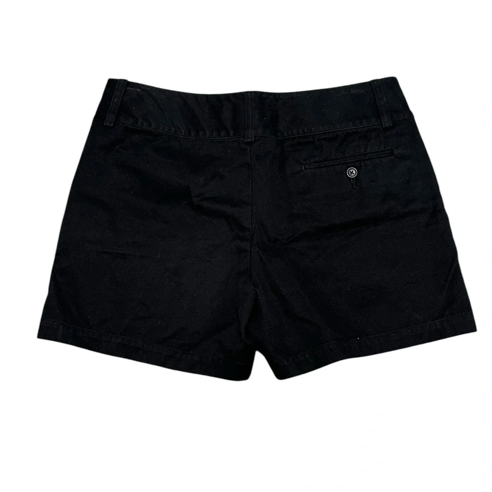 Women’s Banana Republic 10 Medium Black Twill Shorts High Rise 3 Pockets EUC